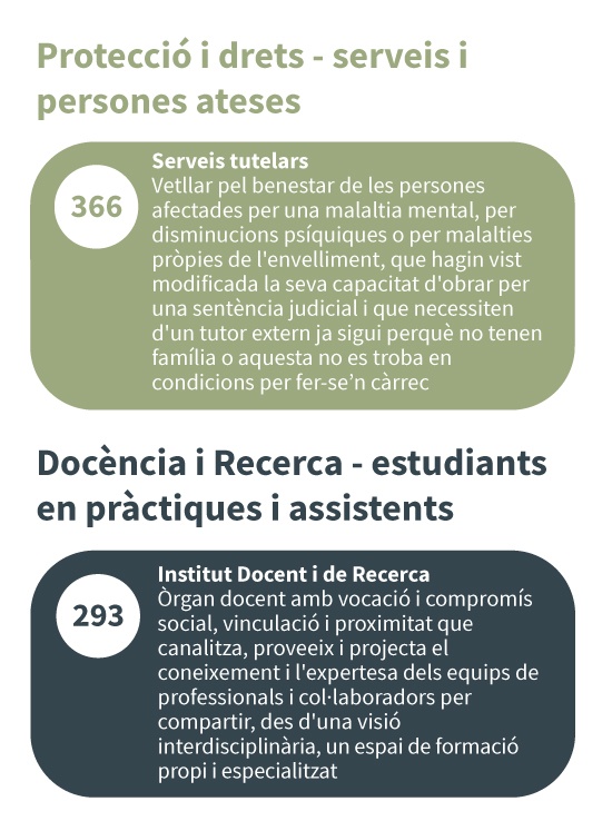 Protecció i drets / Docència i recerca - serveis i persones ateses